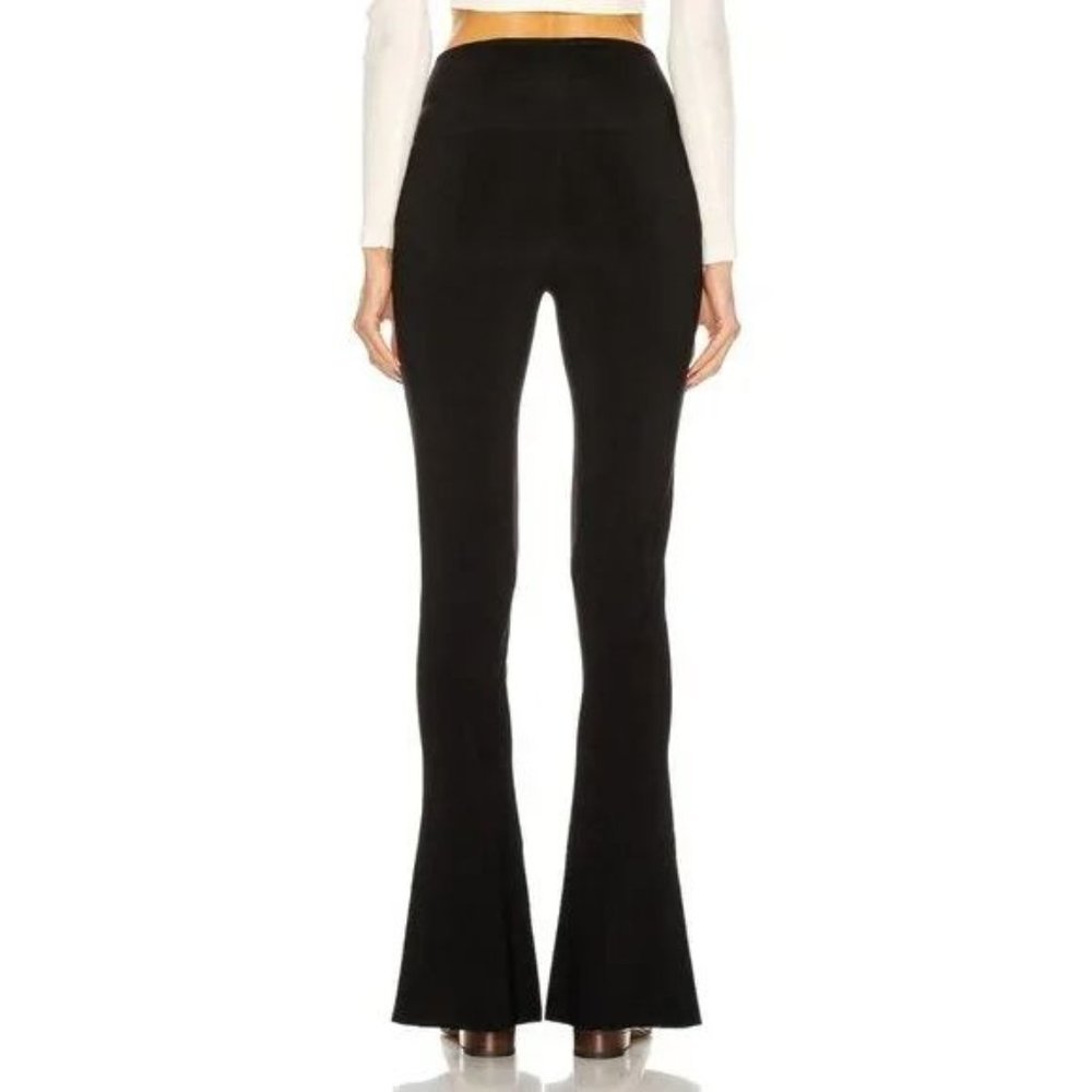Norma Kamali Spat Flare Split Legging Pants Black XS - Picture 3 of 12